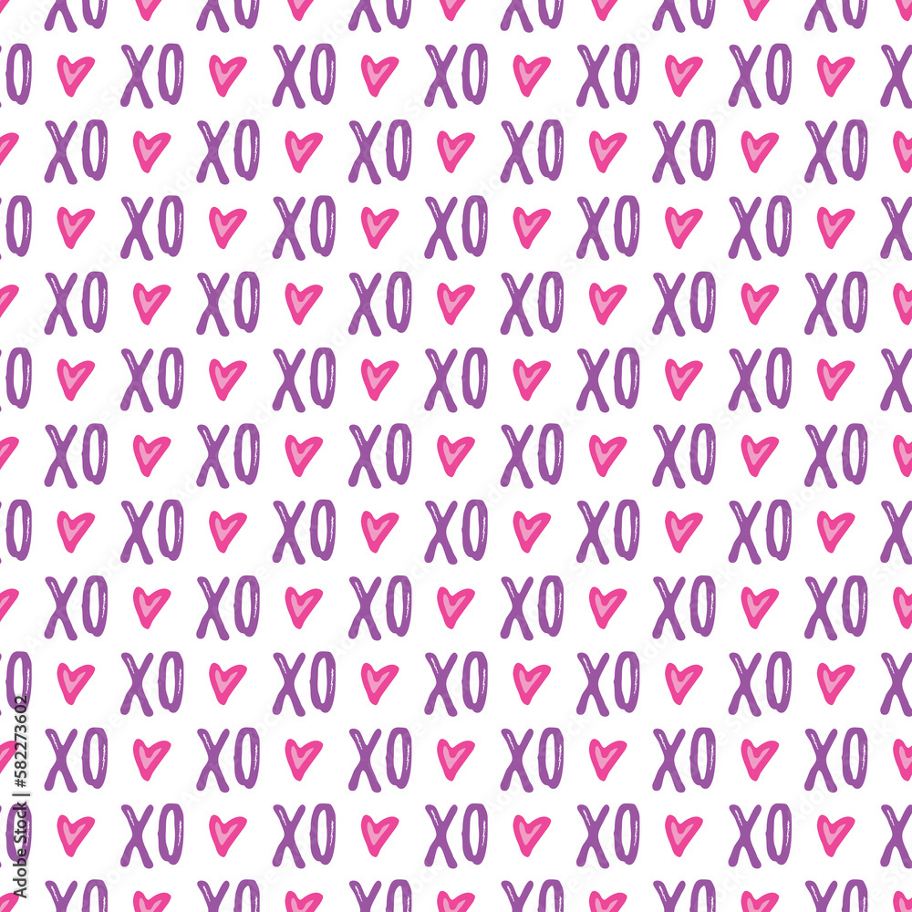 Valentine's Day Love Seamless Pattern - Festive Valentine theme repeating pattern design Valentine's Day Love Seamless Pattern - Festive Valentine theme repeating pattern design