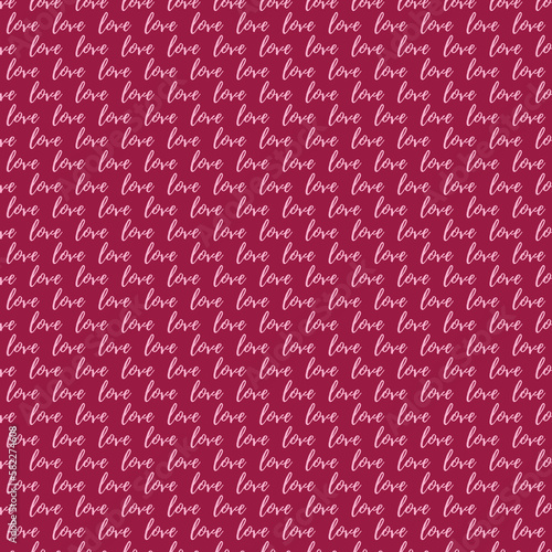 Valentine's Day Love Seamless Pattern - Festive Valentine theme repeating pattern design