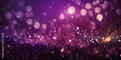 arrière plan violet, étincelant, rempli de lumière brillantes, avec effet bokeh, ia générative 2