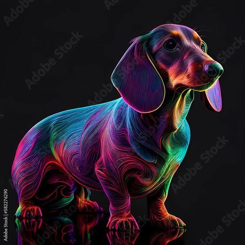 dachshund dog portrait