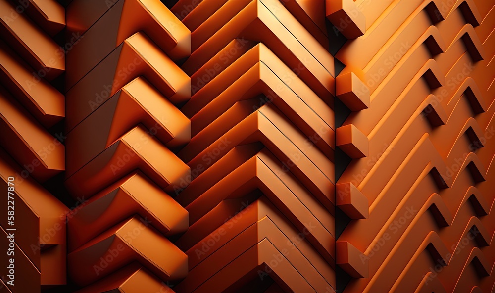 an abstract orange background with a lot of squares and rectangles in ...