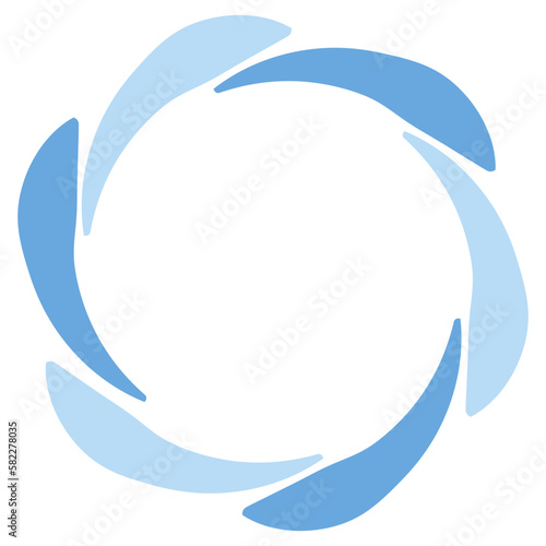 abstract blue circle logo