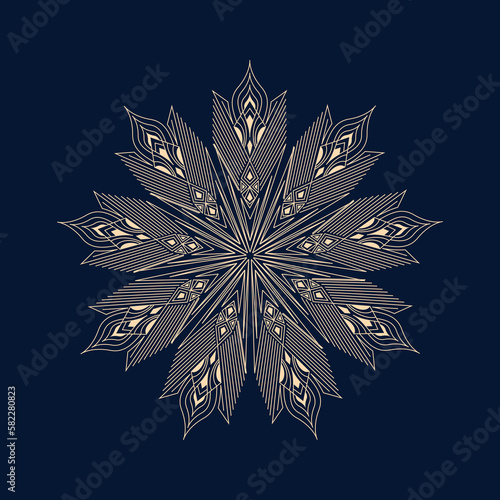 snowflake on a blue background