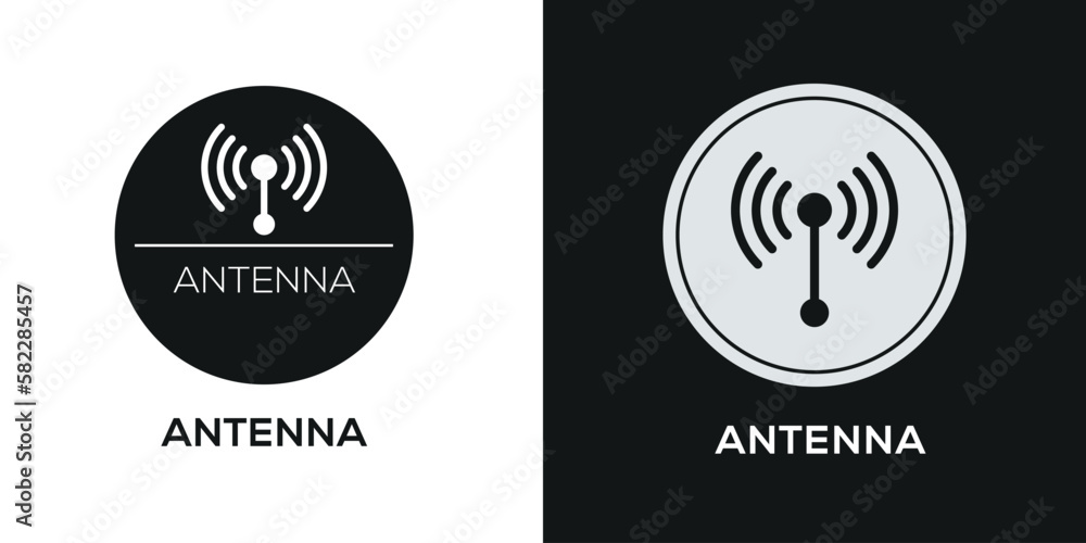 Creative (Antenna) Icon, Vector sign.