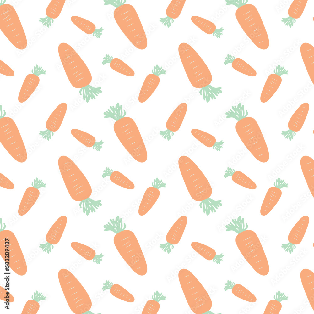 carrots and rabit pattern for easter. Baby cartoon vector in simple hand-drawn. endless pattern can be used for ceramic tile, wallpaper, linoleum, textile, web page background. whitout background carrots and rabit pattern for easter. Baby cartoon vector in simple hand-drawn. endless pattern can be used for ceramic tile, wallpaper, linoleum, textile, web page background. whitout background