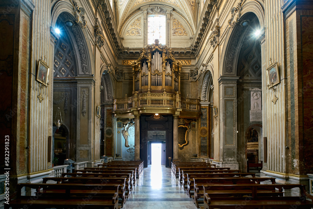 Basilica di Sant'Eustachio, baroque styled church in the Campo Marzio district of Rome, Italy	