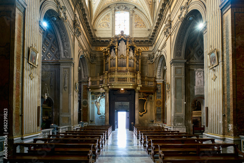 Basilica di Sant Eustachio  baroque styled church in the Campo Marzio district of Rome  Italy 