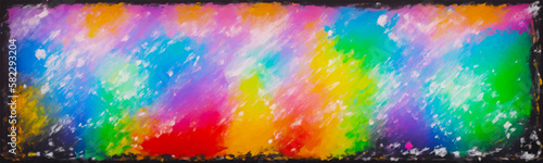 Chalkboard texture with scribbles and grunge adds artistic and creative touch. Speech bubble and child elements make it perfect for school or advertising. Vector