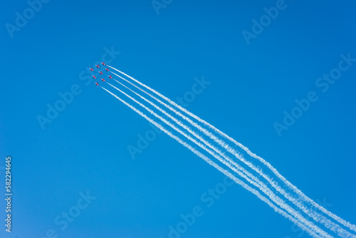 Obraz na płótnie Airshow, samoloty, lotnictwo w salonie