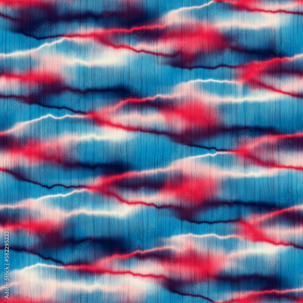 Multicolor Tie-Dye Effect Textured Pattern