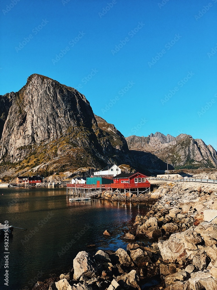 Norway, rocks and a house