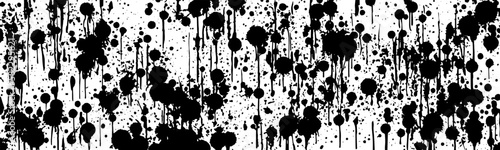 Urban paint texture background with black ink, spray, and brush effects. Design is rough and distressed, with modern and trendy feel. Vector