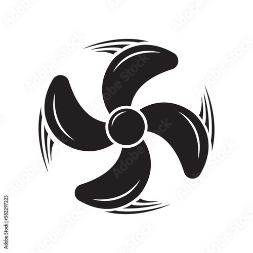 propeller icon logo vector design template