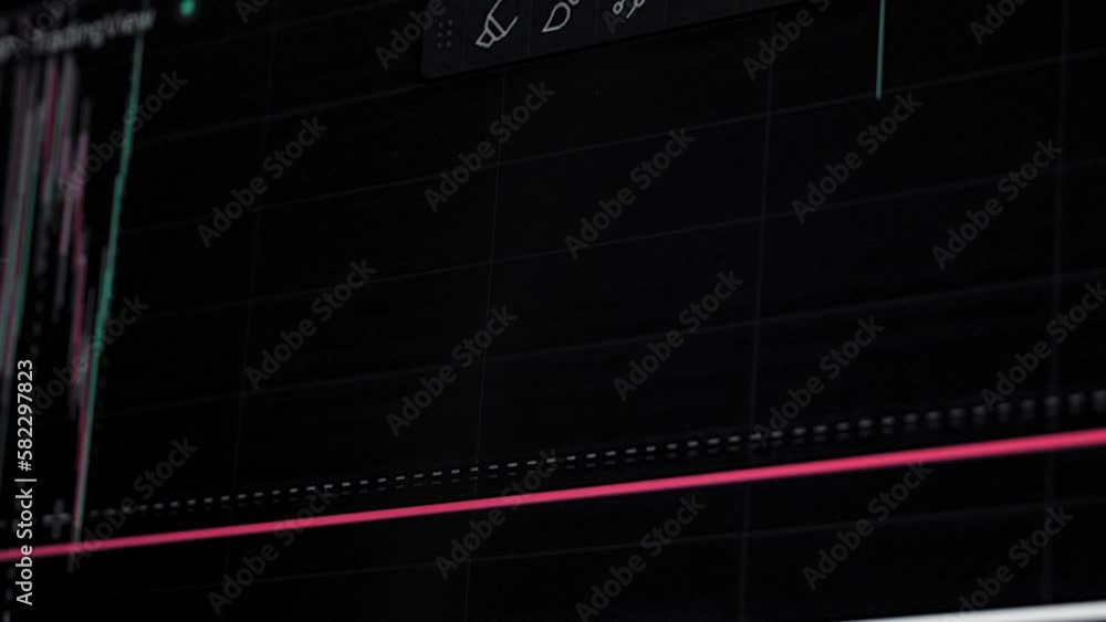Stock market trading, Forex, Cryptocurrency with technical indicators of price chart and number data layout template for trading financial and investment concept. Graph on monitor display. Stock market trading, Forex, Cryptocurrency with technical indicators of price chart and number data layout template for trading financial and investment concept. Graph on monitor display.