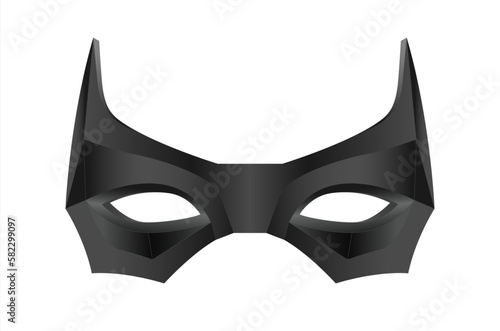 Sign symbol logo template vector graphic design illustration isolated white background black mask 3d vector template element. Vector illustration. photo