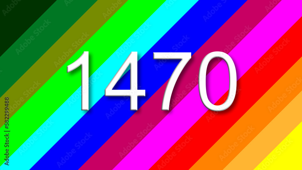 1470 colorful rainbow background year number 1470 colorful rainbow background year number