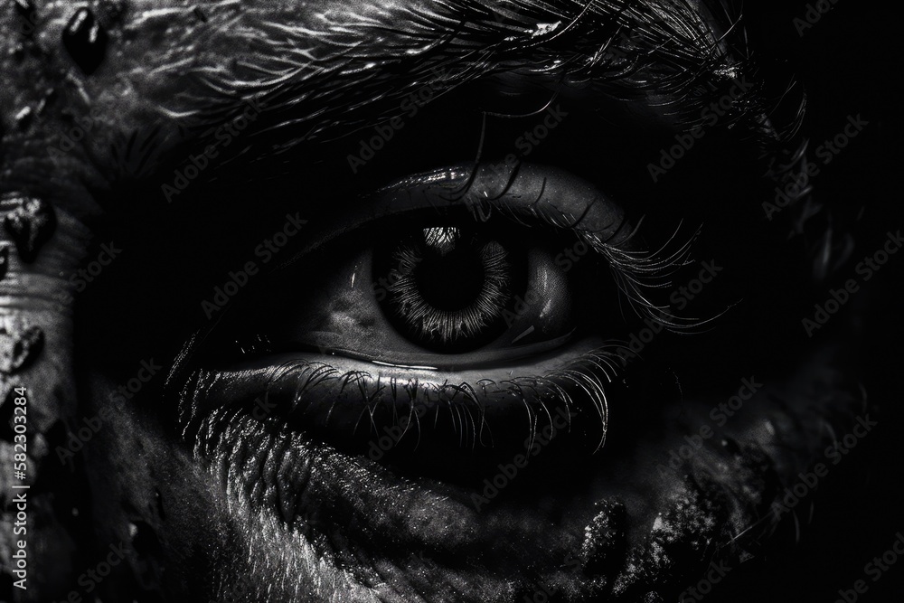 Fototapeta premium The poster for the horror film. Generative AI