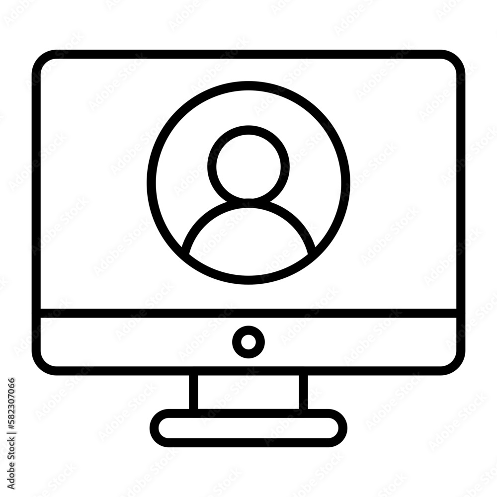 Online Help Outline Icon Online Help Outline Icon