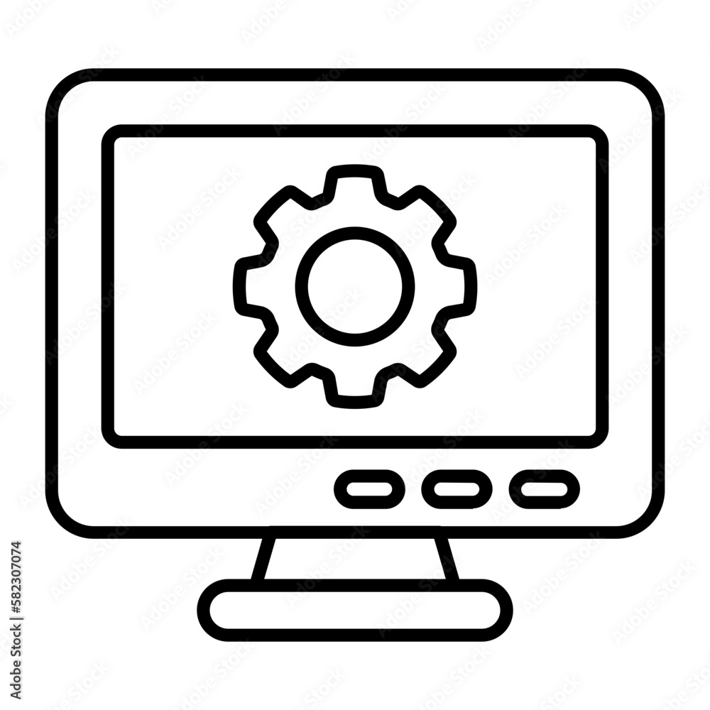 Optimization Outline Icon Optimization Outline Icon
