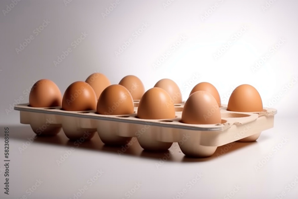 wide angle photography of cartoon 6 egg tray on the white background, isolated, natural lighting, cinematic lighting, dramatic lighting Generative AI wide angle photography of cartoon 6 egg tray on the white background, isolated, natural lighting, cinematic lighting, dramatic lighting Generative AI