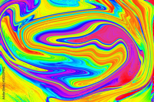 thermal map, abtract forms. colorfull