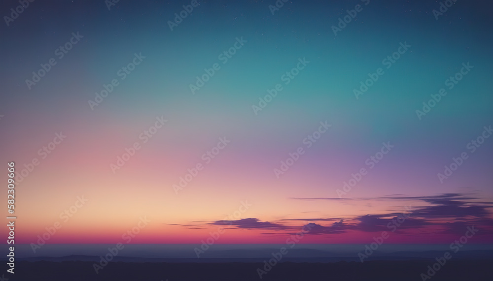 Illustration of Twilight evening or morning minimal. Anime background with motion clouds, abstract backdrop. 3D realistic illustration. Based on Generative AI Illustration of Twilight evening or morning minimal. Anime background with motion clouds, abstract backdrop. 3D realistic illustration. Based on Generative AI