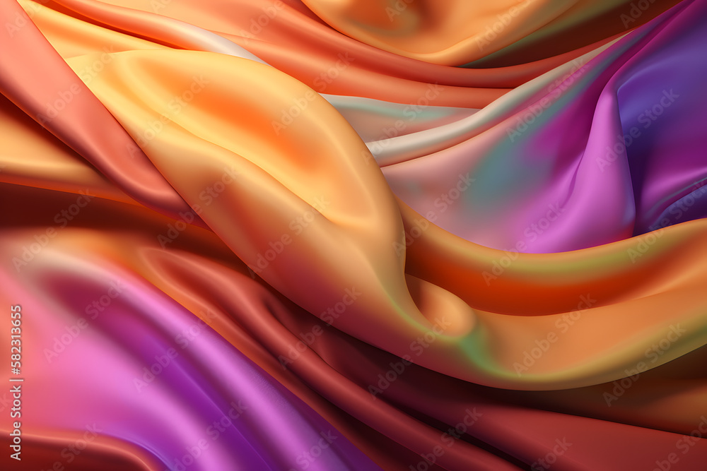 silk fabric backdrop Generative AI