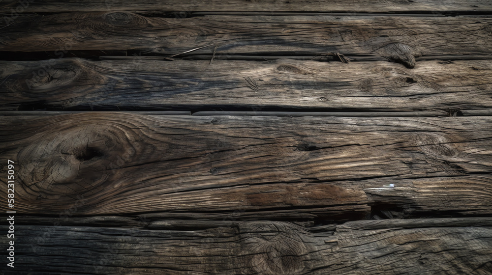 A high - resolution image of aged, weathered wooden planks with visible grains, knots, and imperfections, perfect for a rustic or vintage background A high - resolution image of aged, weathered wooden planks with visible grains, knots, and imperfections, perfect for a rustic or vintage background
