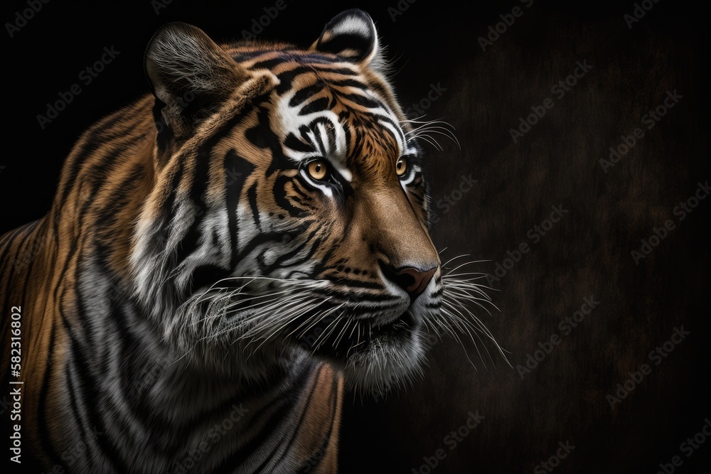 A beautiful tiger in its natural environment Generative AI A beautiful tiger in its natural environment Generative AI