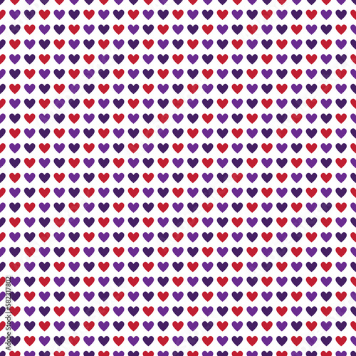 Valentine's Day Love Seamless Pattern - Festive Valentine theme repeating pattern design