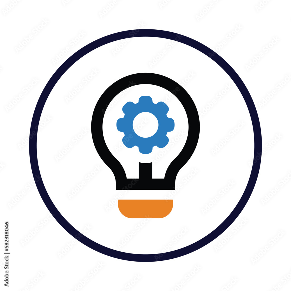 idea, gear, bulb, light bulb, creative idea icon idea, gear, bulb, light bulb, creative idea icon