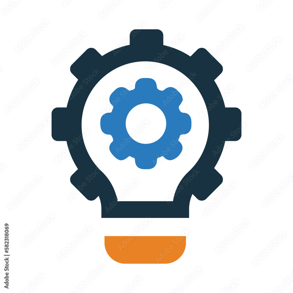 idea, gear, bulb, light bulb, creative idea icon idea, gear, bulb, light bulb, creative idea icon