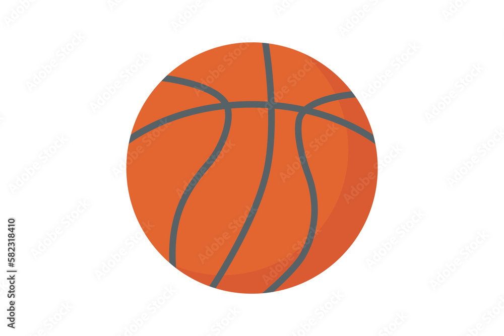 Basketball icon illustration. icon related to sport. Flat icon style. Simple vector design editable