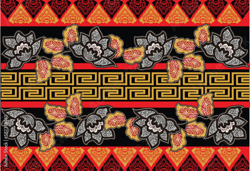 Batik Indonesian: is a technique of wax-resist dyeing applied to whole cloth, or cloth made using this technique originated from Indonesia.