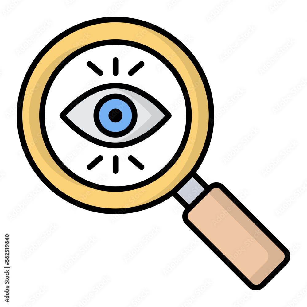 Vision Line Color Icon Vision Line Color Icon