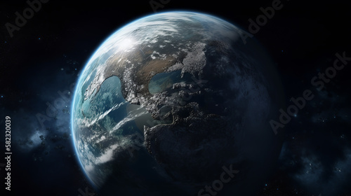 earth, globe, planet, space, world, map, 3d, blue, sphere, night, global, astronomy, sea, ocean, atmosphere, continent, sun, black, universe, america, light, satellite, europe, clouds, nature