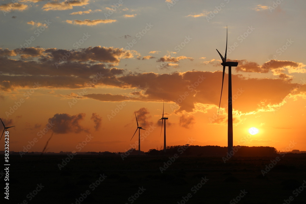Obraz premium Turbinas de energia renovavel