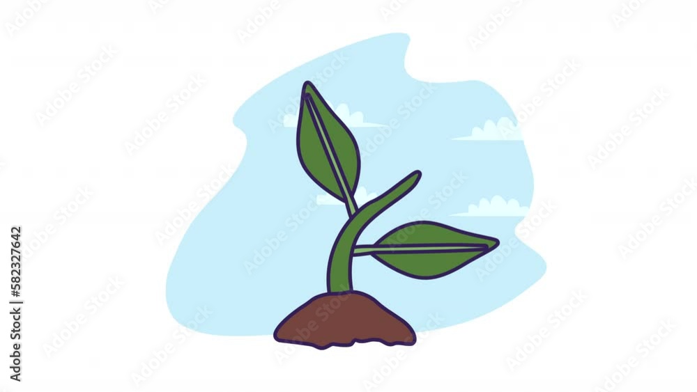 green eco plant garden animation green eco plant garden animation