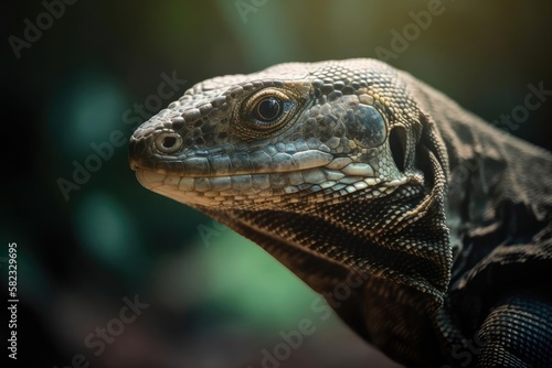 Intriguing Monitor Lizard, created with Generative AI technology © Seidl AI Agency