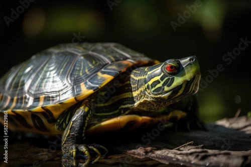 Red Eared Slider, created with Generative AI technology