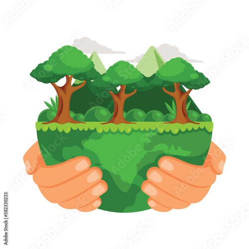 World environment day illustration