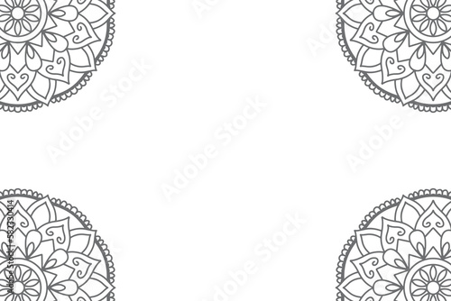 Mandala Background ethnic style design vector illustration.