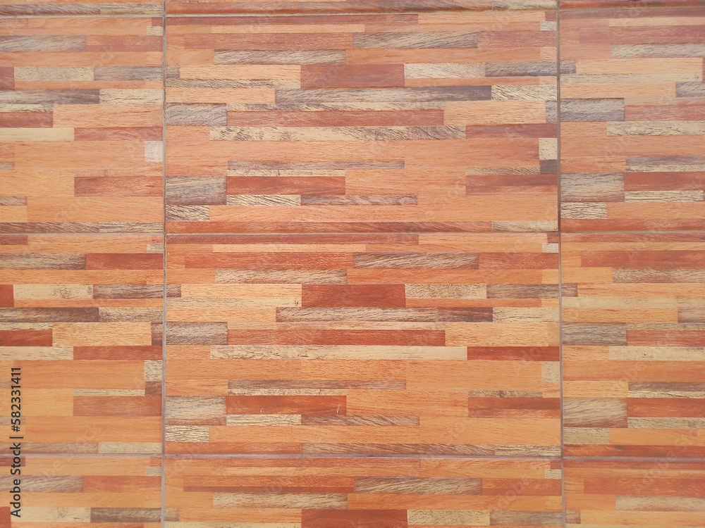 Obraz premium Wall texture of the outer part of a wall of a house. Made of ceramic and with earthy and harmonic colors.