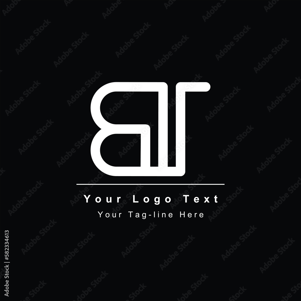 letter BT or TB design icon logo template letter BT or TB design icon logo template