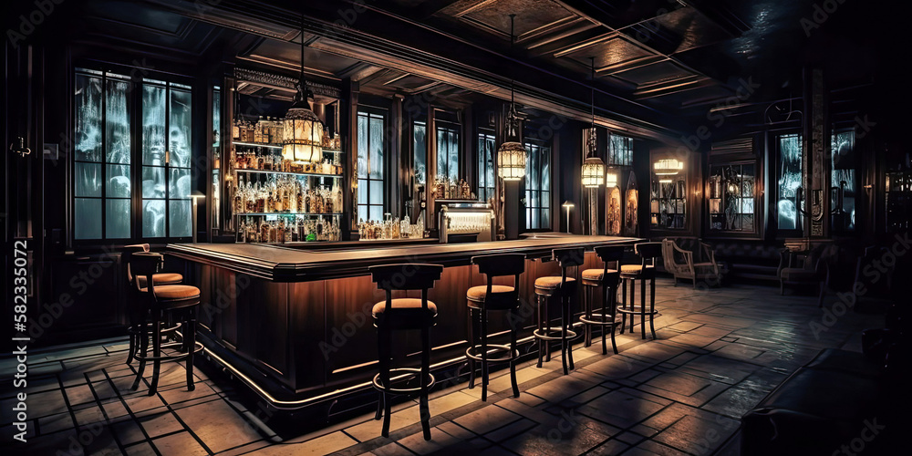 Popular Speakeasy Bar, Generative AI