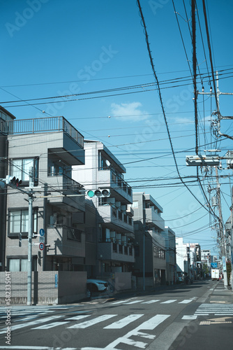 electric power station in the city