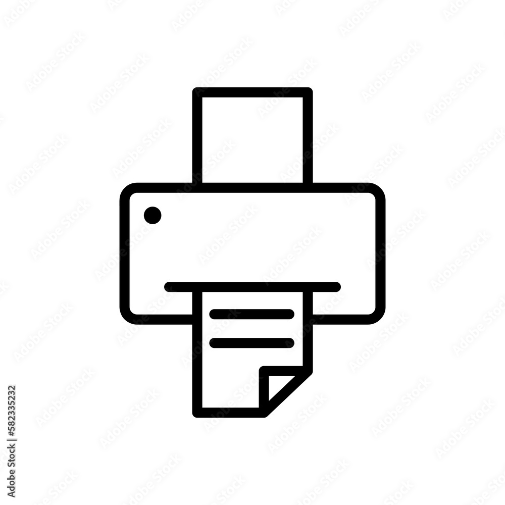 Printer vector icon, document printing symbol illustration for web site or mobile app.eps Printer vector icon, document printing symbol illustration for web site or mobile app.eps