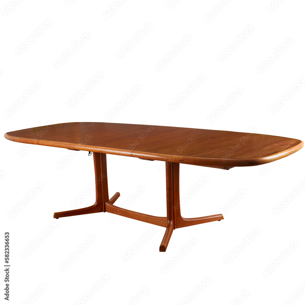 Table, midcentury modern dining room piece. Warm teak wood vintage