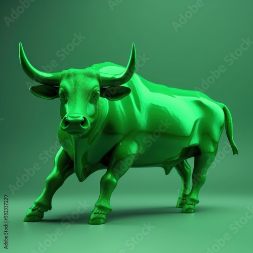 Modern Bull market   Representation of Cryptocurrency and Blockchain