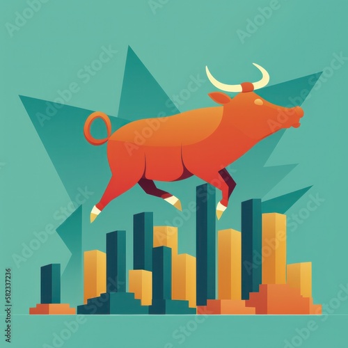 Modern Bull market : Representation of Cryptocurrency and Blockchain